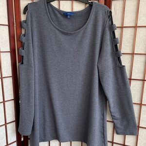 Apt. 9 Cold Shoulder/arms Top, size XL